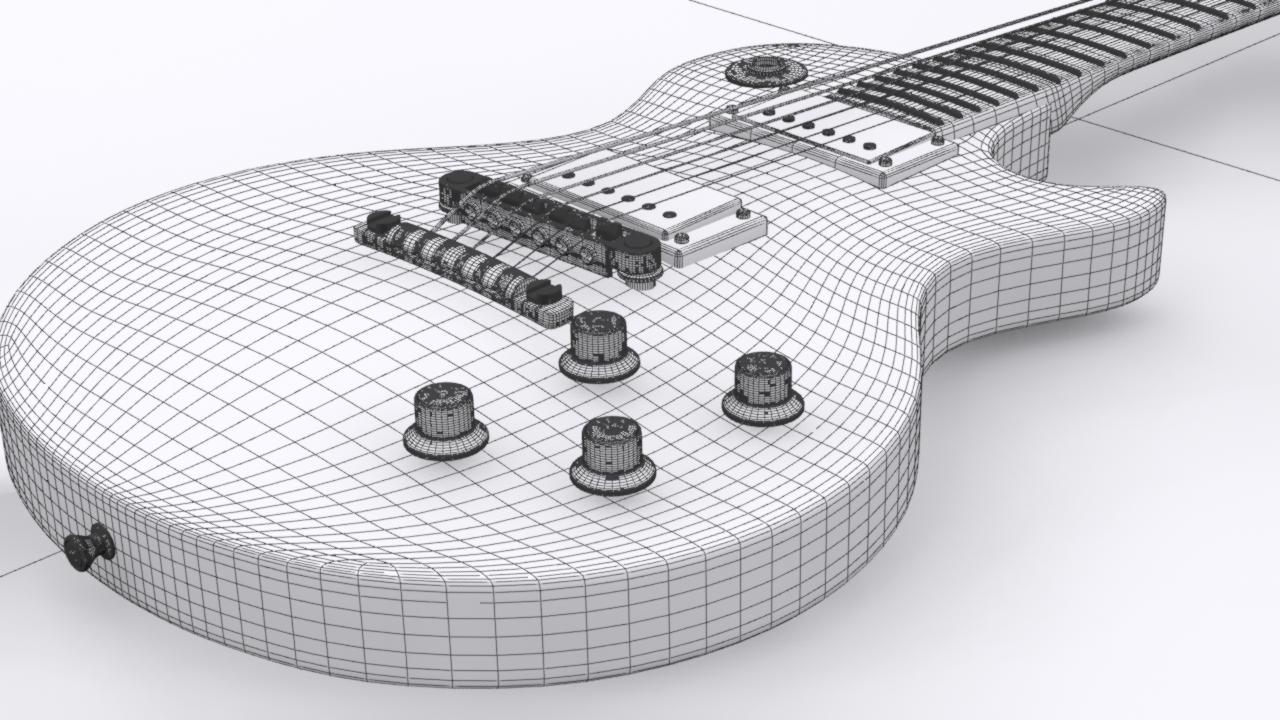 3 электрогитары. Гитара 3d Max. Моделинг 3ds Max. Gibson les Paul solidworks. Blender 3d электрогитара.